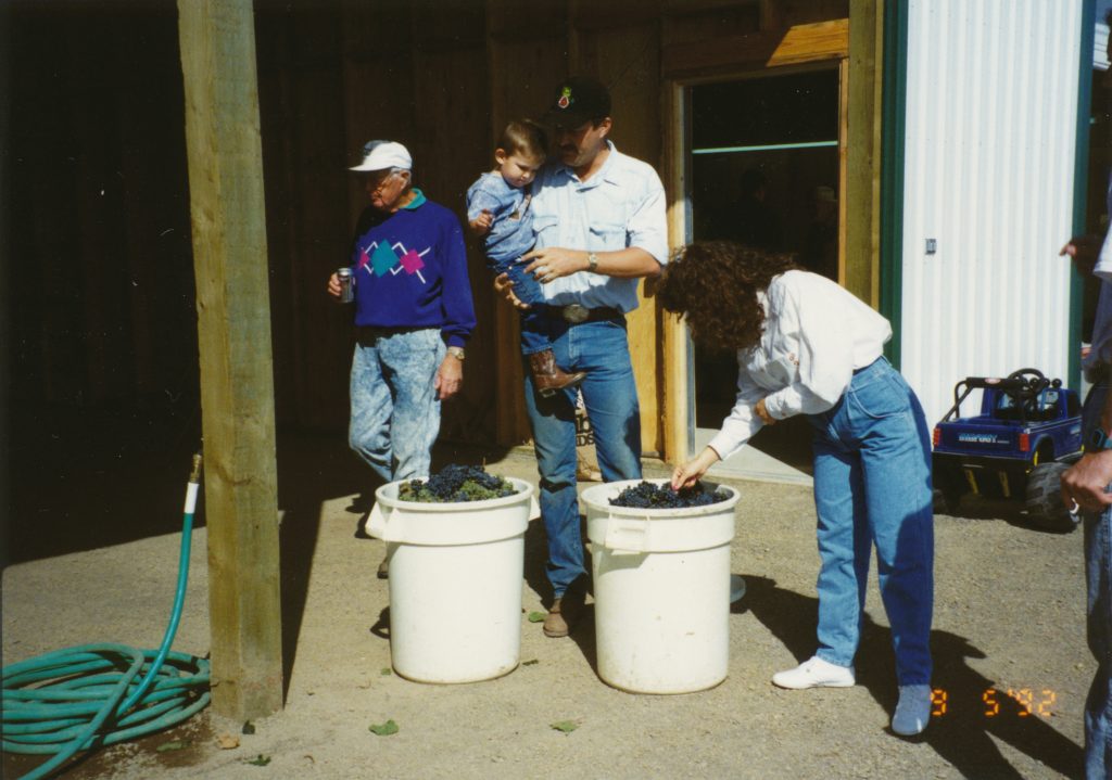 Our first harvest - fall 1992